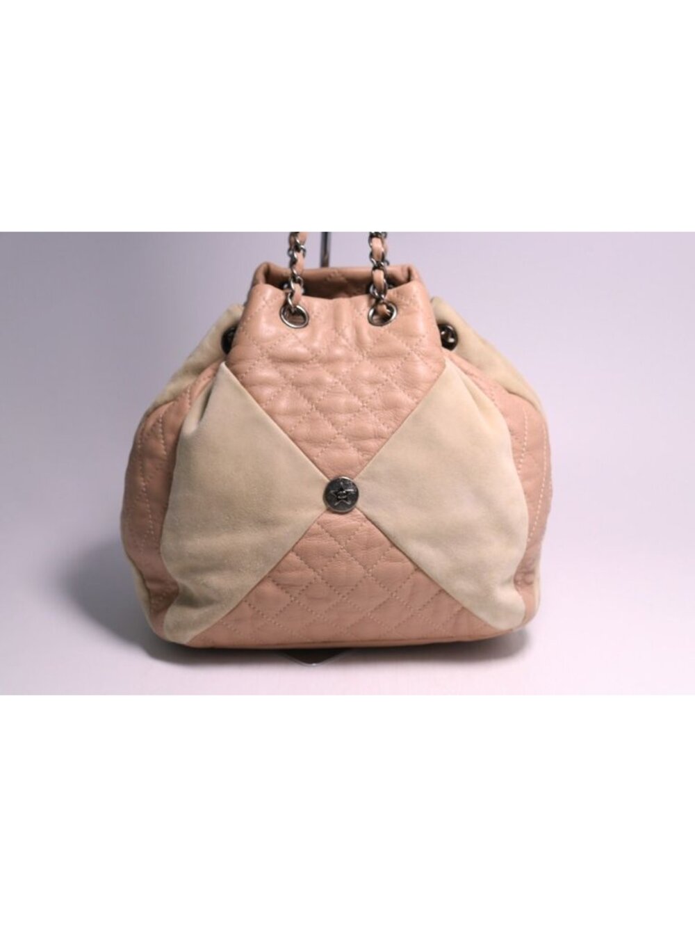Chanel Quilted Leather Suede Shoulder Bag - Picture 2 of 7